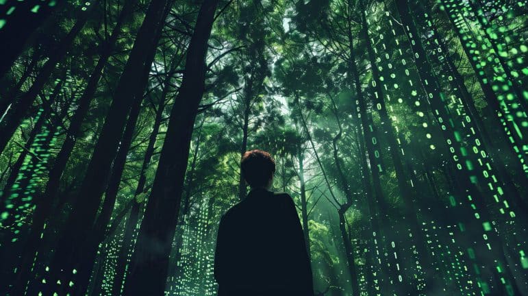 Forest with numbers showing the complexity of nonprofit ERP assessments, selections, and implementations.